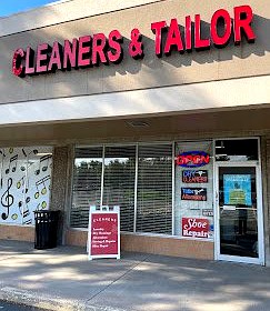 Kathy Cleaners & Tailor storefront at BroadRidge Shopping Center in Littleton, Colorado